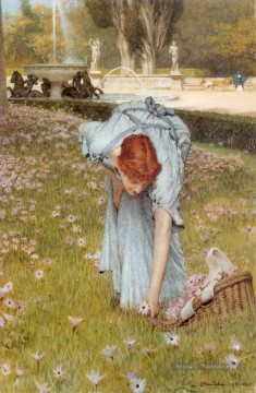 flora romantique Sir Lawrence Alma Tadema Peinture à l'huile